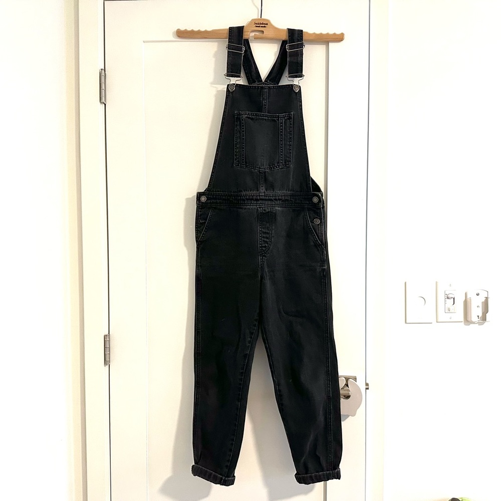 Black TopShop Taper Overalls